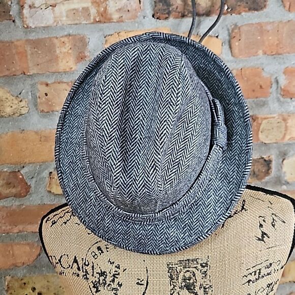 Men's Herringbone Fedora size Medium - Picture 3 of 10